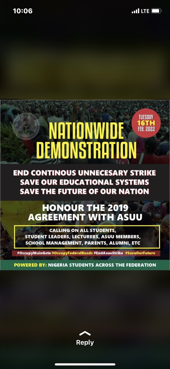 AyemereDerek's tweet photo. We move #ASUU #UNIBEN #OccupyMainGate #saveourfuture https://t.co/Vz3W98asE0
