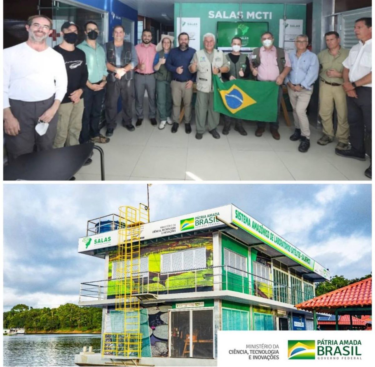 -Inaugurado laboratório satélite Vitória-Régia e Projeto Providence na Reserva de Desenvolvimento Mamirauá, na Amazônia. 

-A reserva é primeira unidade de conservação no mundo a ter a biodiversidade totalmente monitorada de maneira automatizada e em tempo real. @mcti @govbrazil