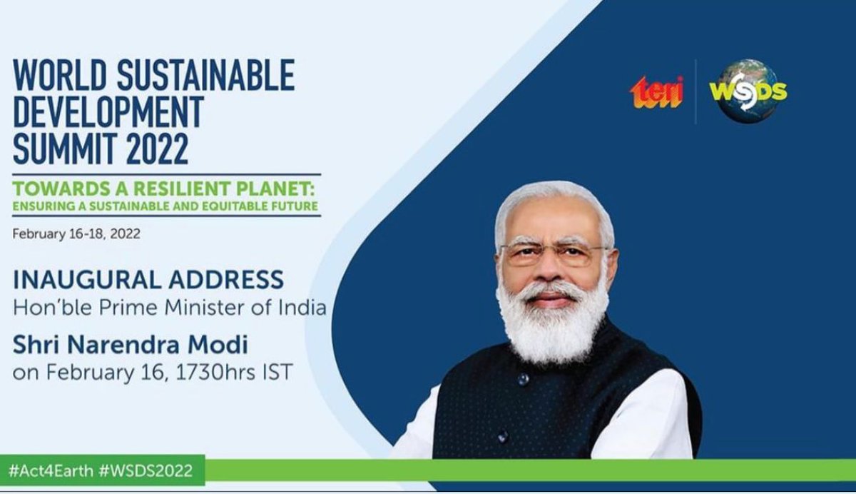 KaizzenComm's tweet photo. Being an #outreachpartner to @teriin we are looking forward to PM @narendramodi's inaugural address at #WorldSustainableDevelopmentSummit on ‘Towards a Resilient Planet:Ensuring a Sustainable and Equitable Future’. Register: https://t.co/yvY9o7BKU2. #ACT4Earth  #WSDS2022 #Kaizzen https://t.co/2y4wtTkhWh