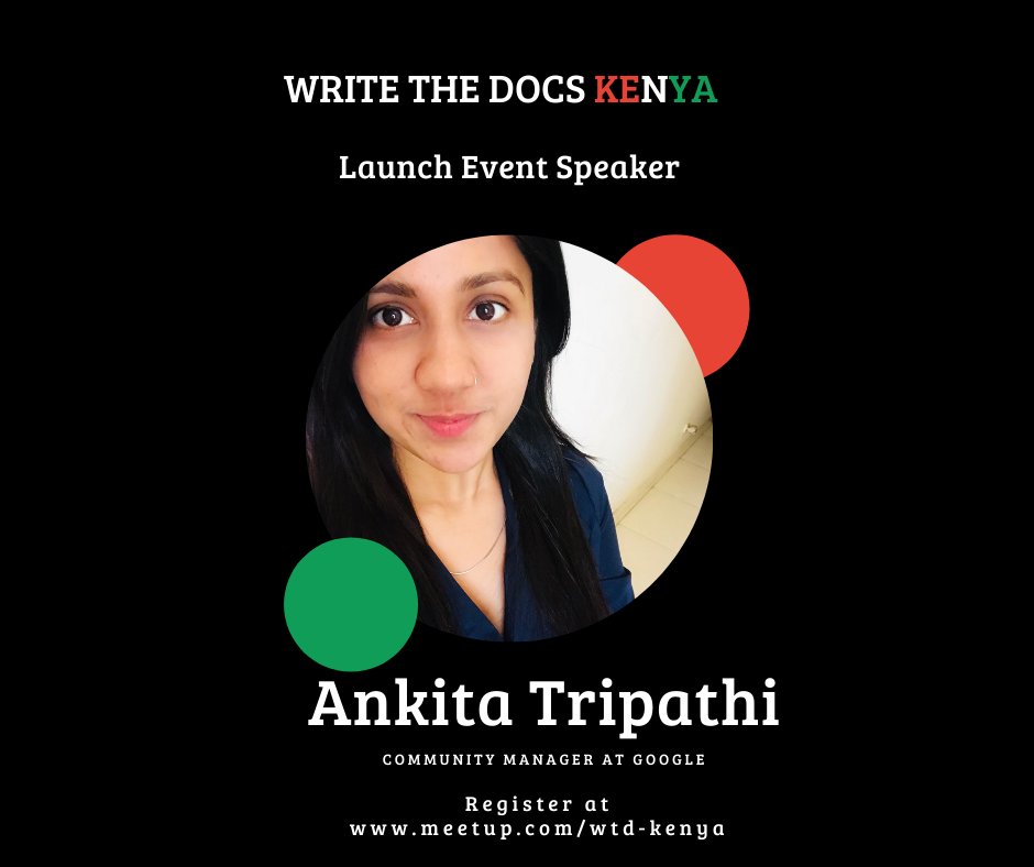 WTD_Kenya's tweet photo. 📢Announcing our first guest speaker📢

First off, we're delighted to announce that we've finalized our speakers for our launch event!���

We are really excited to share our first guest speaker!
🥳

👋🏾Meet  @ankitatr_   on "Contributing to Open Source as a Technical Writer."

🧵 https://t.co/ixR60aZFY6