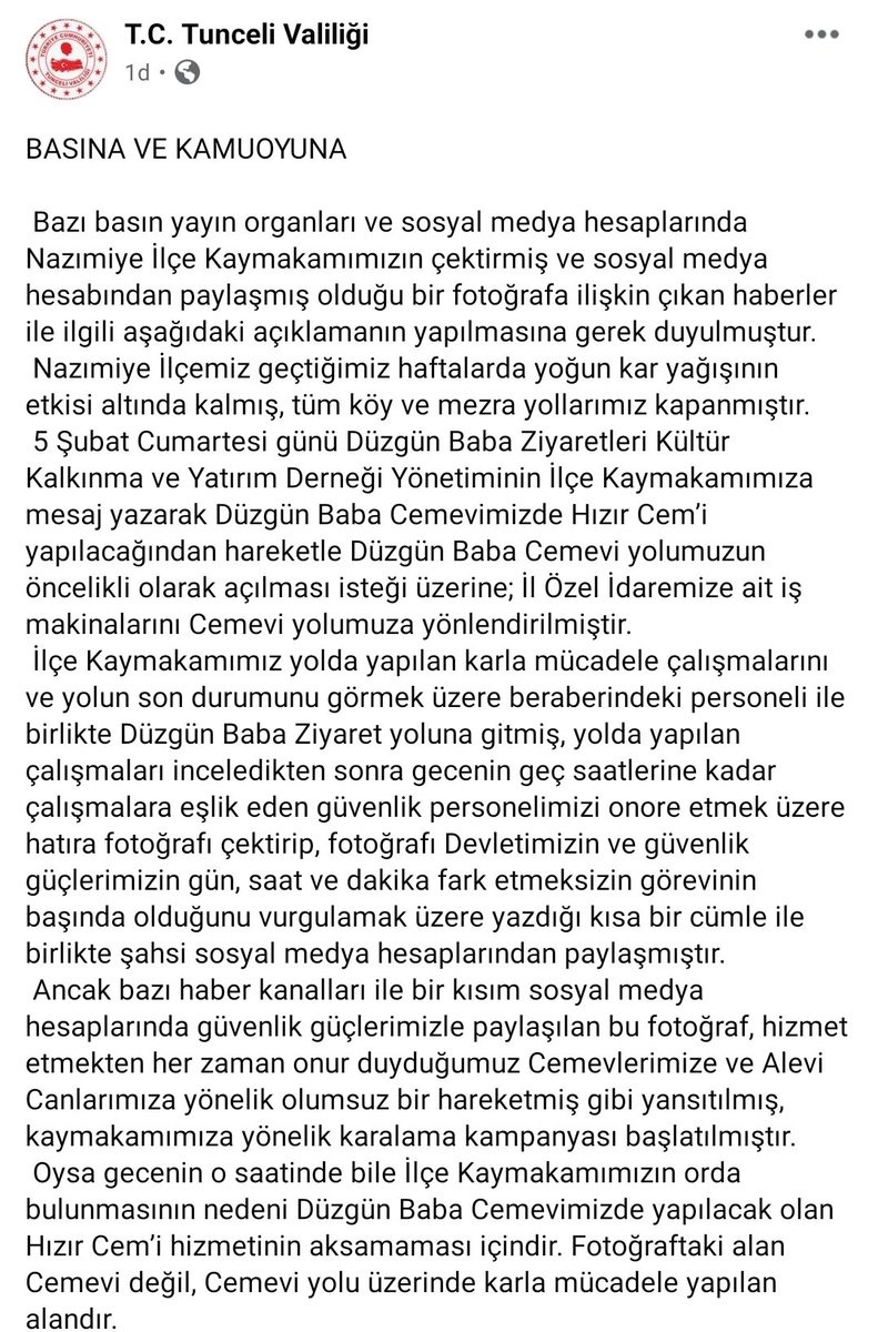 TunceliValiligi's tweet photo. #Tunceli
Tunceli https://t.co/fuk3KDbdzU