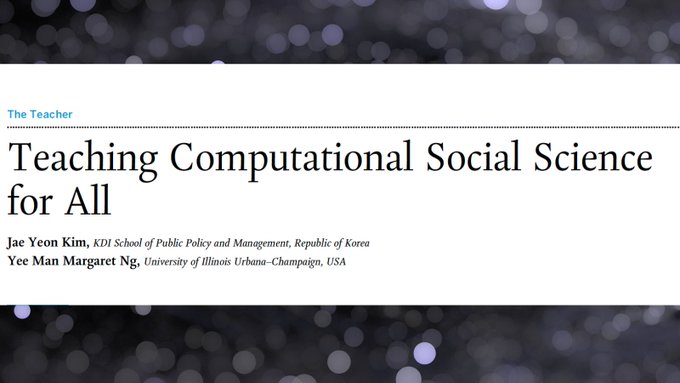 Cambridge University Press - Politics (@cup_polisci) on Twitter photo MT <a href="/ps_polisci/">PS: Political Science & Politics</a>: “An instructor can help students learn computational methods faster & easier by showing them the big picture & the workflow before discussing specific technical details”
Today on #FirstView feat. @JaeJaeykim2 & <a href="/ng007007/">Margaret NG</a>
ow.ly/svT430saR0h MT <a href="/ps_polisci/">PS: Political Science & Politics</a>: “An instructor can help students learn computational methods faster & easier by showing them the big picture & the workflow before discussing specific technical details”
Today on #FirstView feat. @JaeJaeykim2 & <a href="/ng007007/">Margaret NG</a>
ow.ly/svT430saR0h