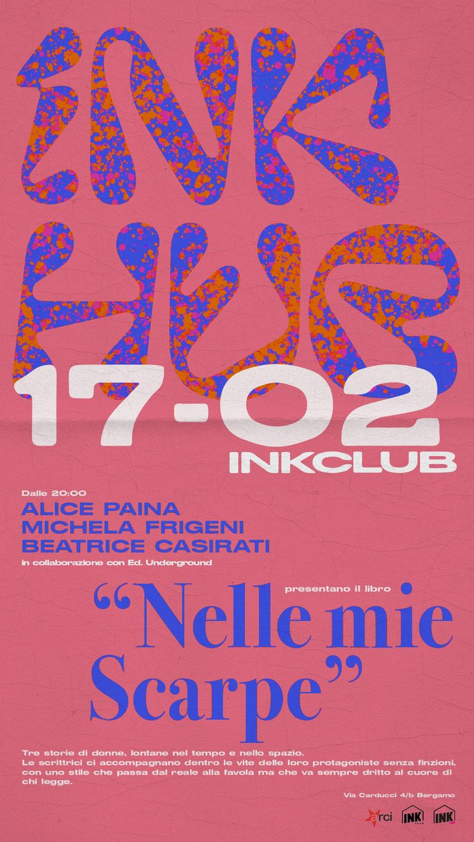 Ed_Underground_'s tweet photo. Domani torniamo dal vivo con NELLE MIE SCARPE a #Bergamo!
Vi aspettiamo da #InkClub per l'evento
INK HUB // PRESENTAZIONE LIBRO "NELLE MIE SCARPE" PAINA, FRIGENI, CASIRATI (ED. UNDERGROUND)
👇👇👇
#live #libri #eventi #presentazione #arci https://t.co/TvlVCTtkvb