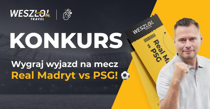 Rewanż będzie gorący! 🔥

𝐊𝐎𝐍𝐊𝐔𝐑𝐒
Wygraj wyjazd na mecz rewanżowy Real Madryt vs PSG z <a href="/WeszloTravel/">Weszło Travel</a>!

Zasady:
🔁retweet
✅follow <a href="/FuksiarzPL/">Fuksiarz.pl</a>
📝napisz w komentarzu, dlaczego to właśnie Ty powinieneś wygrać podwójny bilet na mecz Real - PSG
#⃣dodaj hashtag #KonkurszFUKSEM