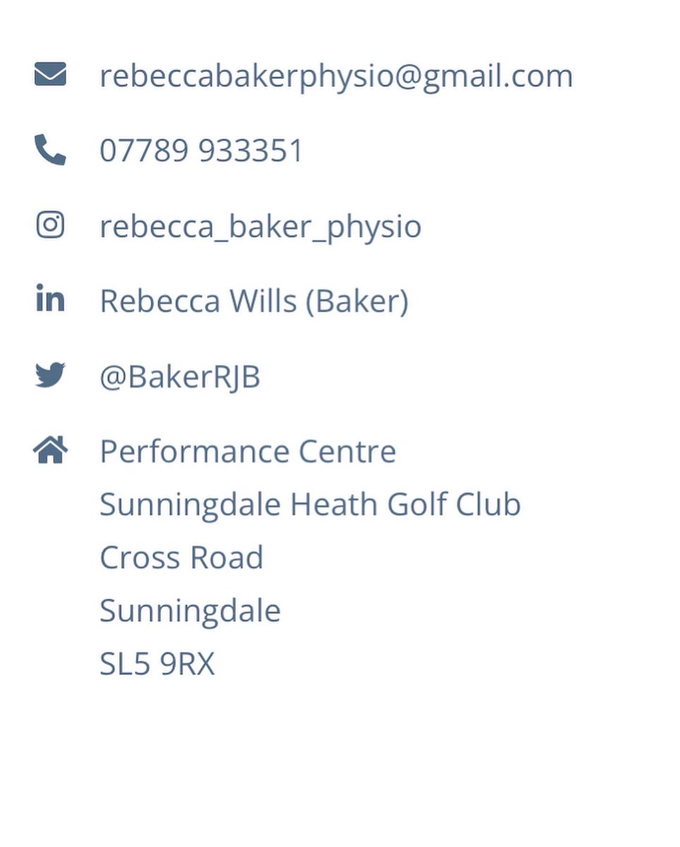 rebeccabakerphysio.co.uk 
👉👉👉 My new webpage is live. 🌎🎉🎊 …Just a holding page for now but it’s still exciting! 

rebeccabakerphysio.co.uk

👉 Instagram: rebecca_baker_physio