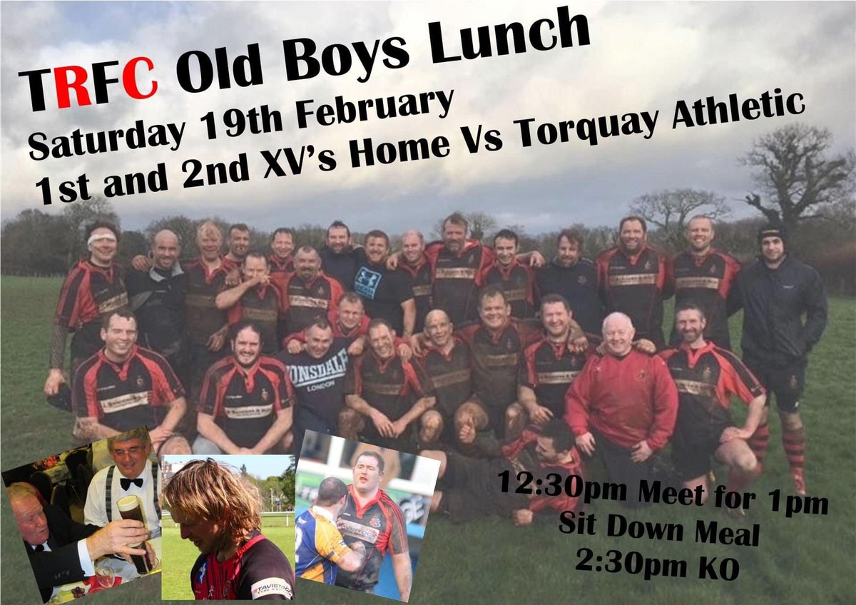 ***THIS SATURDAY 19th @ TRFC***

Not too late to sign up! 
Contact Andrew Griffiths or Lisa Hair if you wish to join the pre-match Lunch.
#Moorlanders