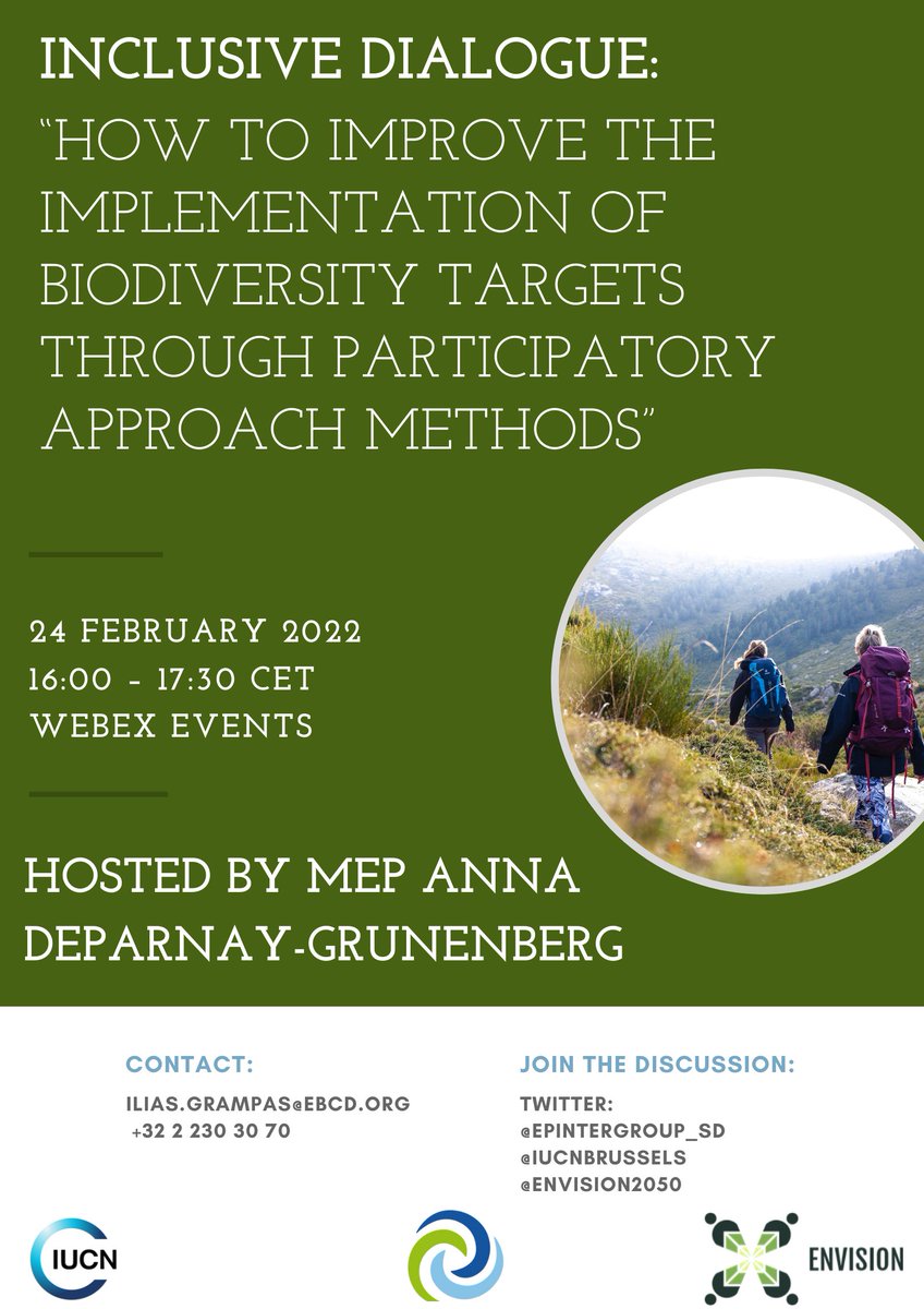 The post-2020 framework needs to consider the interconnected effects of #biodiversity conservation on human health & well-being, social justice & gender equity. Join our event hosted by @AnnaDeparnay➡️bit.ly/3HTIpDz & be part of the discussion on inclusive conservation❗️