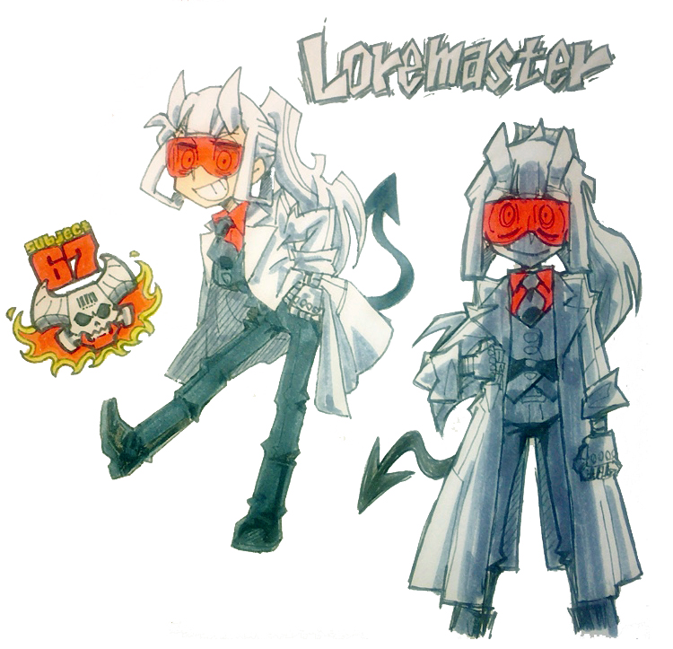 「#Helltaker #Helltakerfanart Loremasterー 」|ダメテツジン17のイラスト