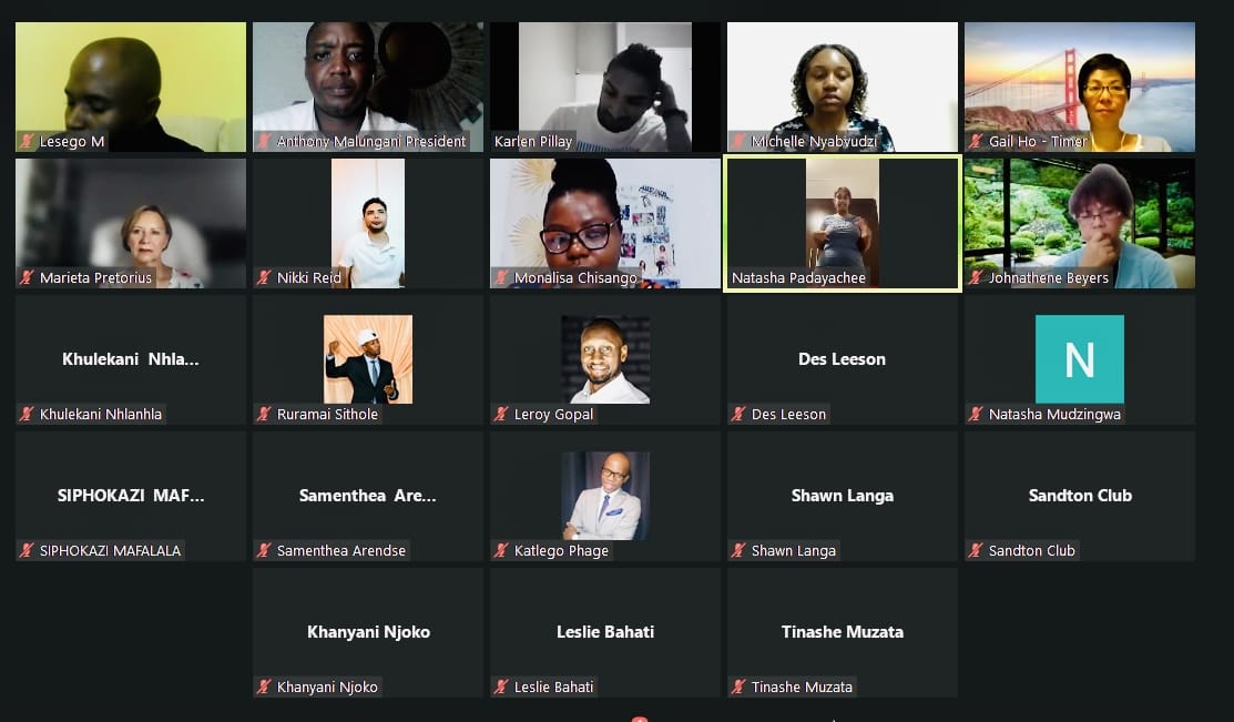 A special thank you to our Toastmaster Of The Day, Ruramai Sithole, for a successful meeting; and our guest speaker at our last meeting, Monalisa Chisango.  

Finally, congratulations to the best table topics speaker Leroy Gopal; and everyone who participated.