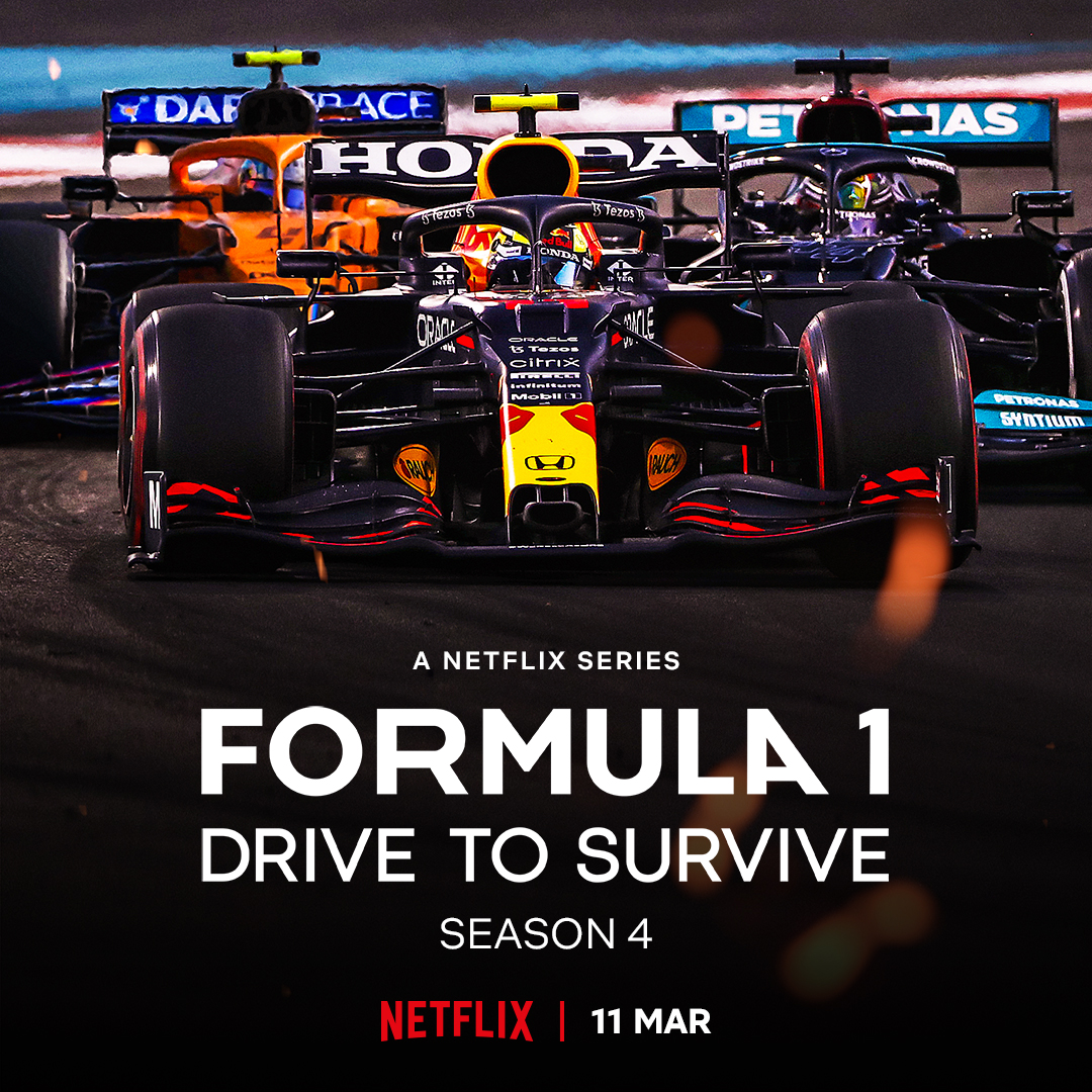 F1: DRIVE TO SURVIVE returns, 11 March. 🏁🏁🏁