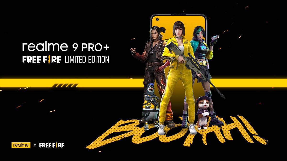 #realme 9 Pro+ special Free Fire Edition coming soon...

#DareToBooyah #realme9ProSeries #CaptureTheLight #realme9Pro #Realme9ProPlus #FreeFire https://t.co/golVRS2reR