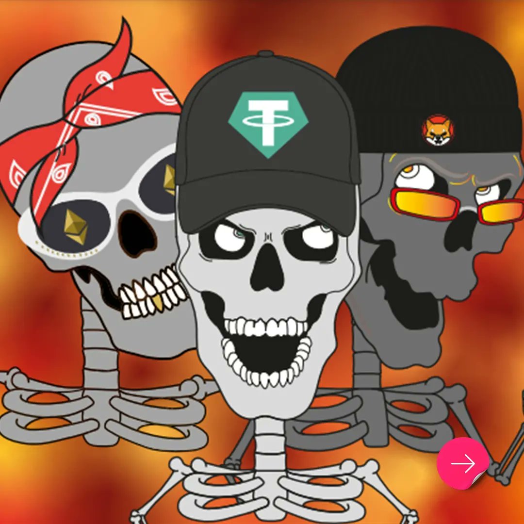 THE FIRST COLLECTION AFTER DEATH.

<a href="/NFTCRYPTOSKULL_/">NFTCRYPTOSKULL</a> é una collezione di 6666 skulls unici, tutti fatti HAND MADE.

👉🏻 meteoranft.com/nft/nftcryptos…

#NFTs #nftproject #nftcommunity #nftitalia #meteoranft