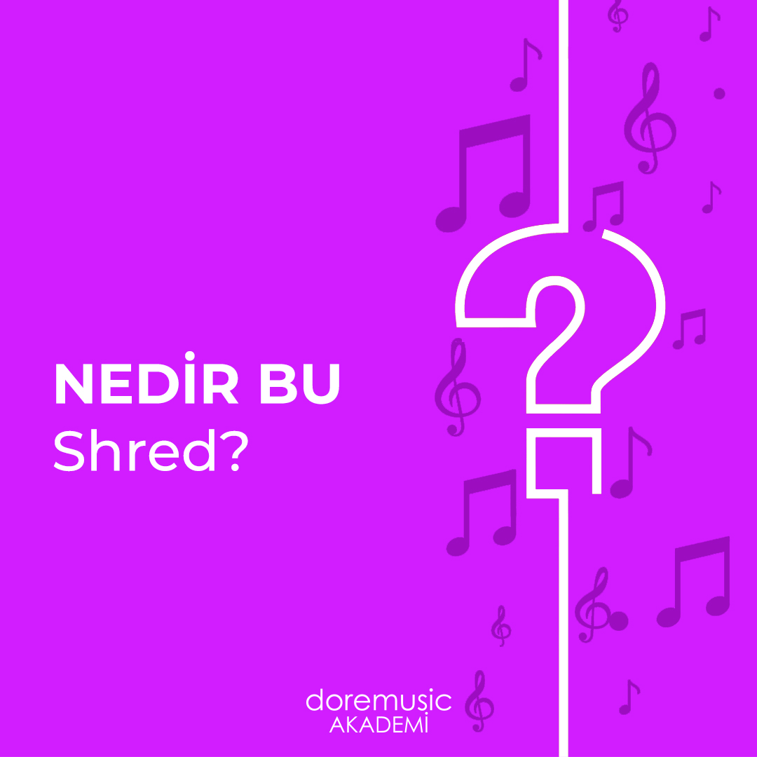 Dinlediğinizde tüyleri diken diken eden ve müziğin farklı odalarını açan Shred, normalin çok üzerinde, oldukça hızlı bir şekilde, saniyeler içinde pek çok notaya basılan elektro gitar solosuna verilen isimdir. #doremusicakademi #müziklebüyüyoruz