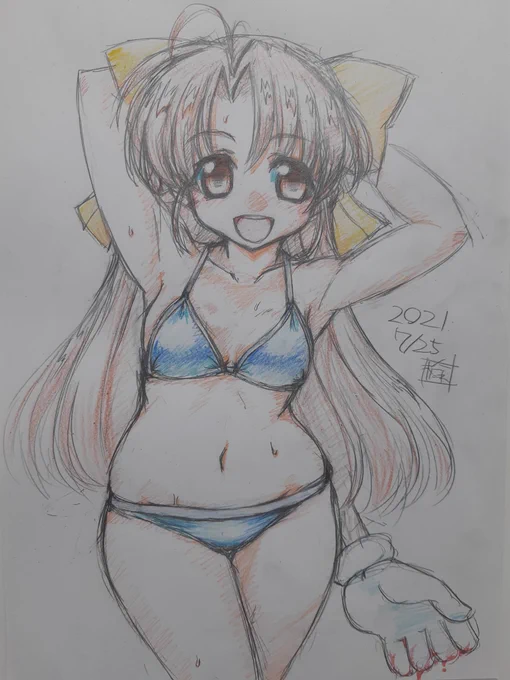 #くそ寒いので水着絵を貼る
UQ 
