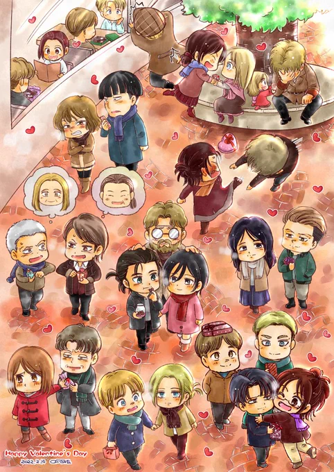 #FANART #進撃の巨人 #shingeki #ValentinesDay #イラスト 
遅くなりましたが💝 