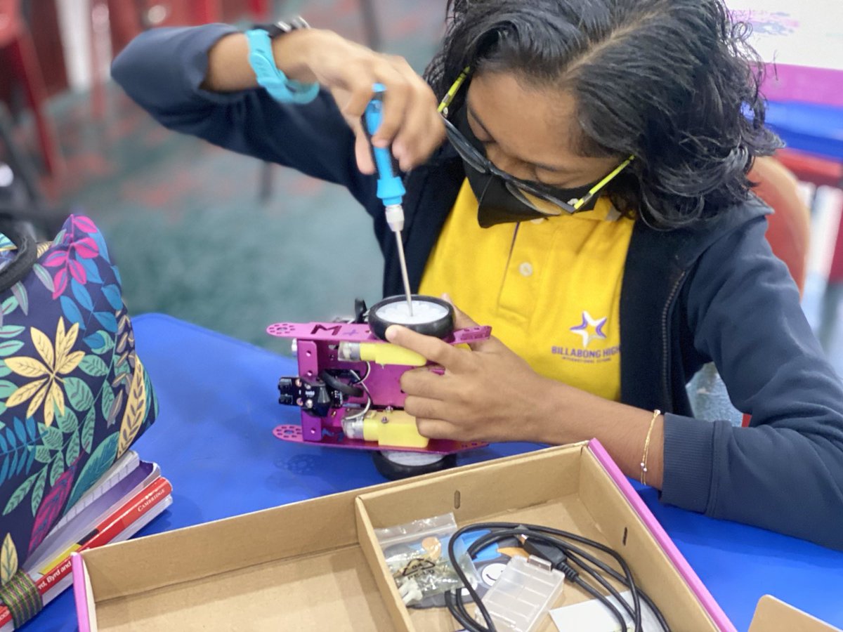 BHIS Secondary Robotic Club: Through hands-on and coding experience, kids are able to understand the connection between coding and the real world.