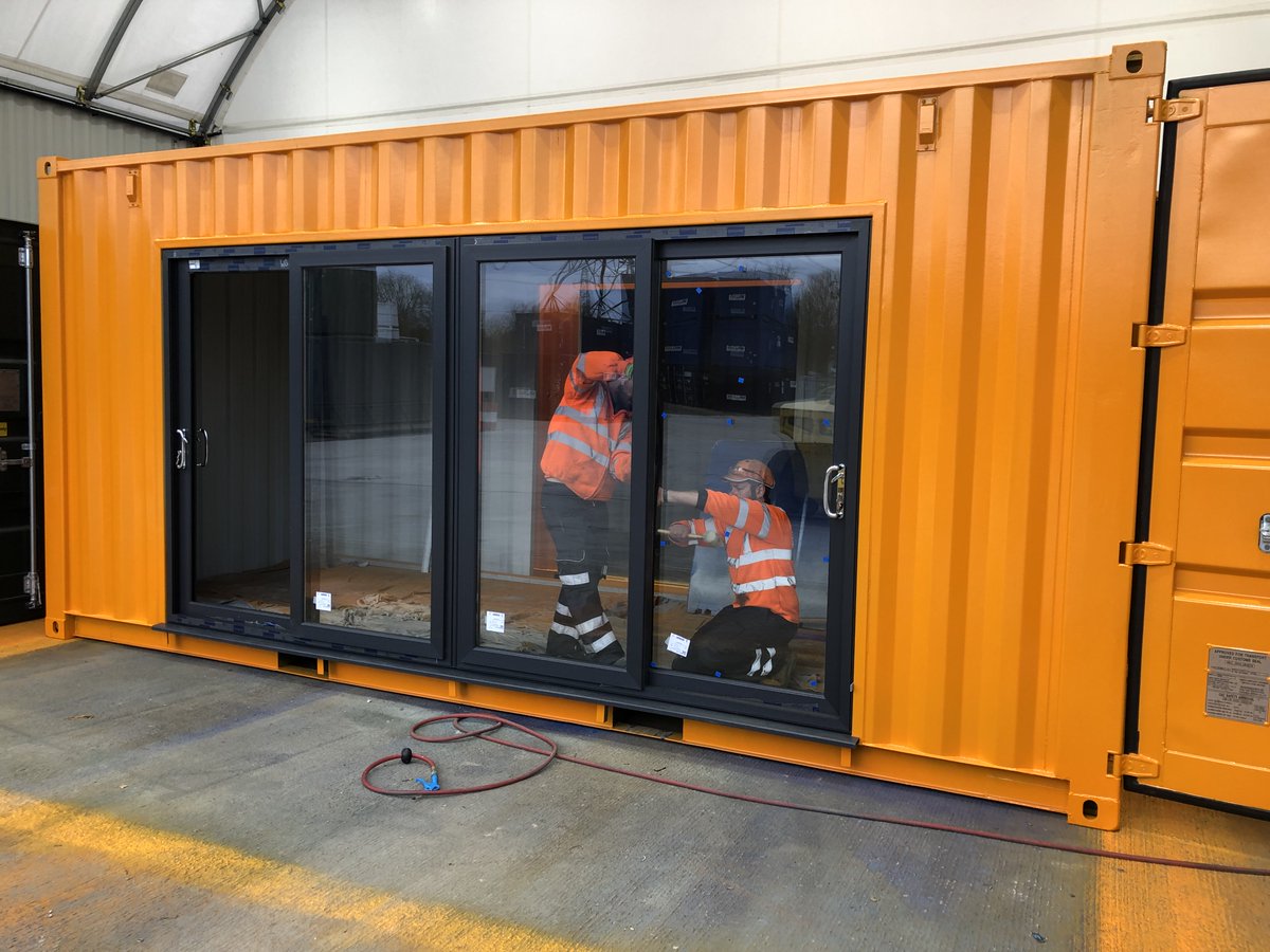 willboxuk's tweet photo. What a glow up! Here's a look at one of our team's fantastic conversions for a customer, turning a 20ft shipping container into a bespoke and stylish café.
#glowup #makeover #conversions #shippingcontainers #containerconversions #containercafe #bespokecontainers https://t.co/oXXXQtF6f8