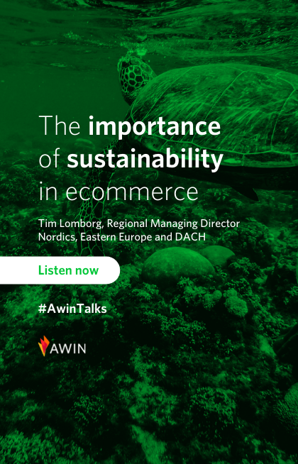 Awin_Global's tweet photo. 💡 Why is it a priority for all #ecommerce businesses to find a way to become more #sustainable in 2022? 👂 Hear from Awin's Regional Managing Director Tim Lomborg, as he shares his thoughts on this topic in a recent #AwinTalks episode 👉: https://t.co/kBrrldhgMb https://t.co/VbutV4iwGi