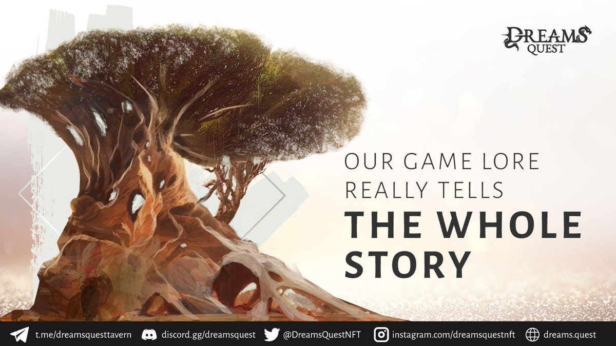🌟 Our game lore really tells the whole story- the artifacts, the magic, etc. 

🛡️ Stay tuned for the release of our mini-games and lore and discover the magnificence of our world! 

#DreamsQuest #lore #NFTGame #DreamsVerse