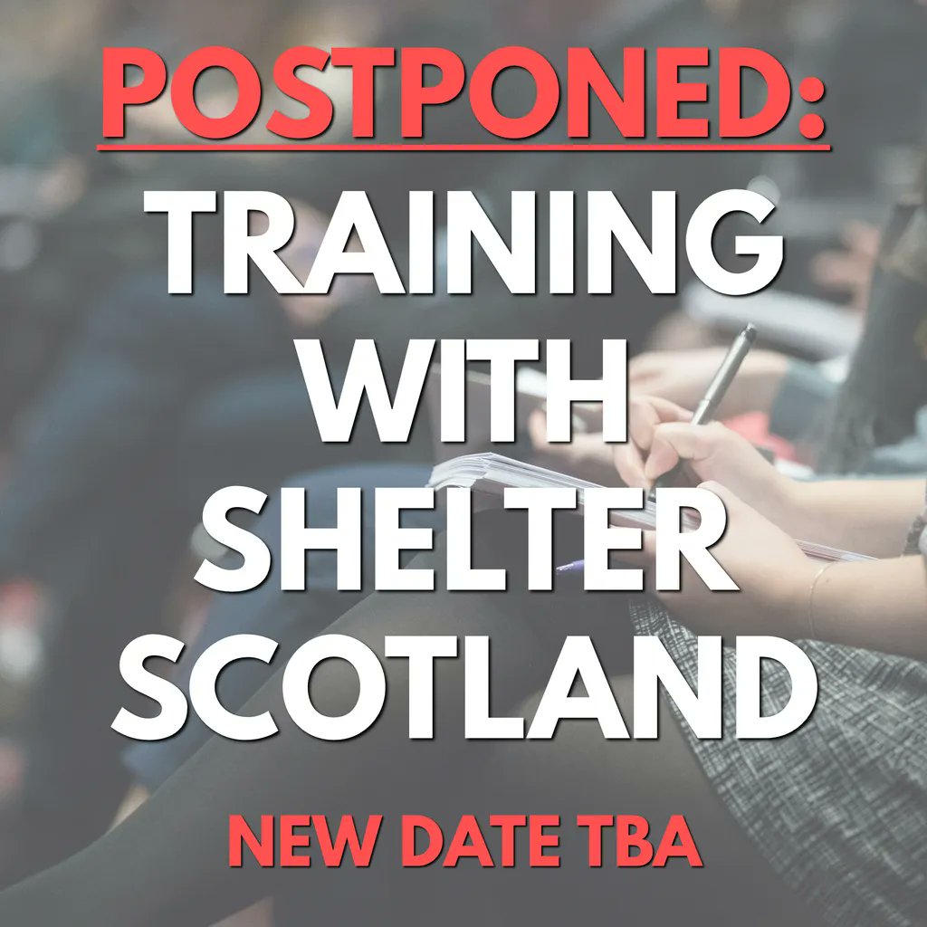 dsrudundee's tweet photo. 🚨POSTPONED🚨We have sadly had to postpone today's training with Shelter Scotland due to the announced weather warnings. It would be irresponsible for us to ask you to travel in for this event.Keep your eyes peeled on our website calendar for updates: https://t.co/0QA4Fe1INS https://t.co/Fdje13gGng