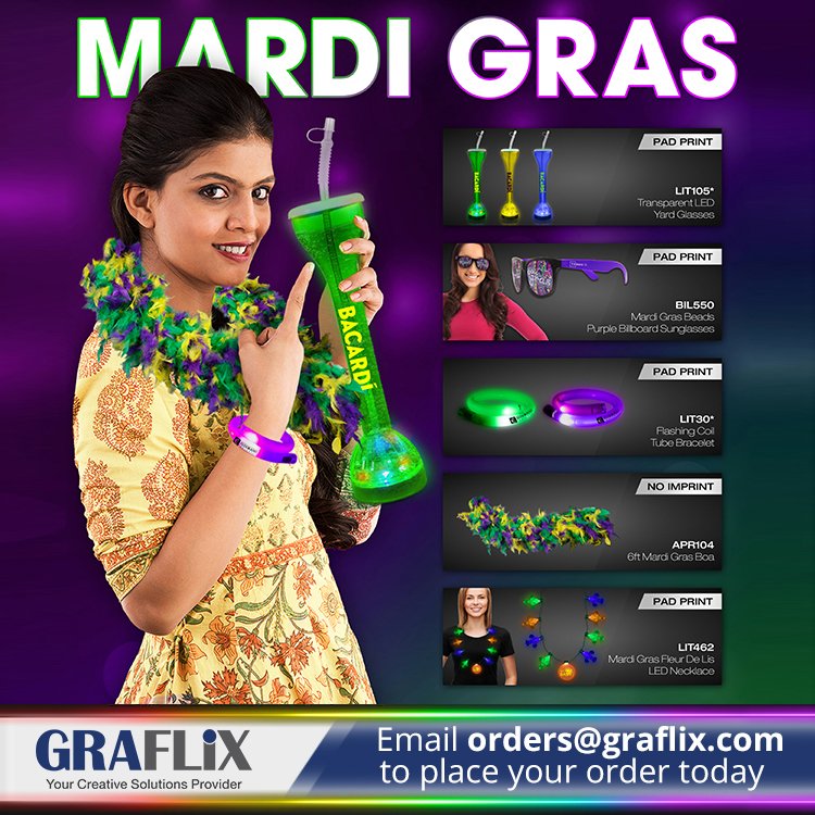 Mardi Gras will be here before you know it! Get ready to party with customized promotional items that are guaranteed to increase your brand impressions and be a party hit! #mardigras #mardigras2022 #party #drinks #partypromos