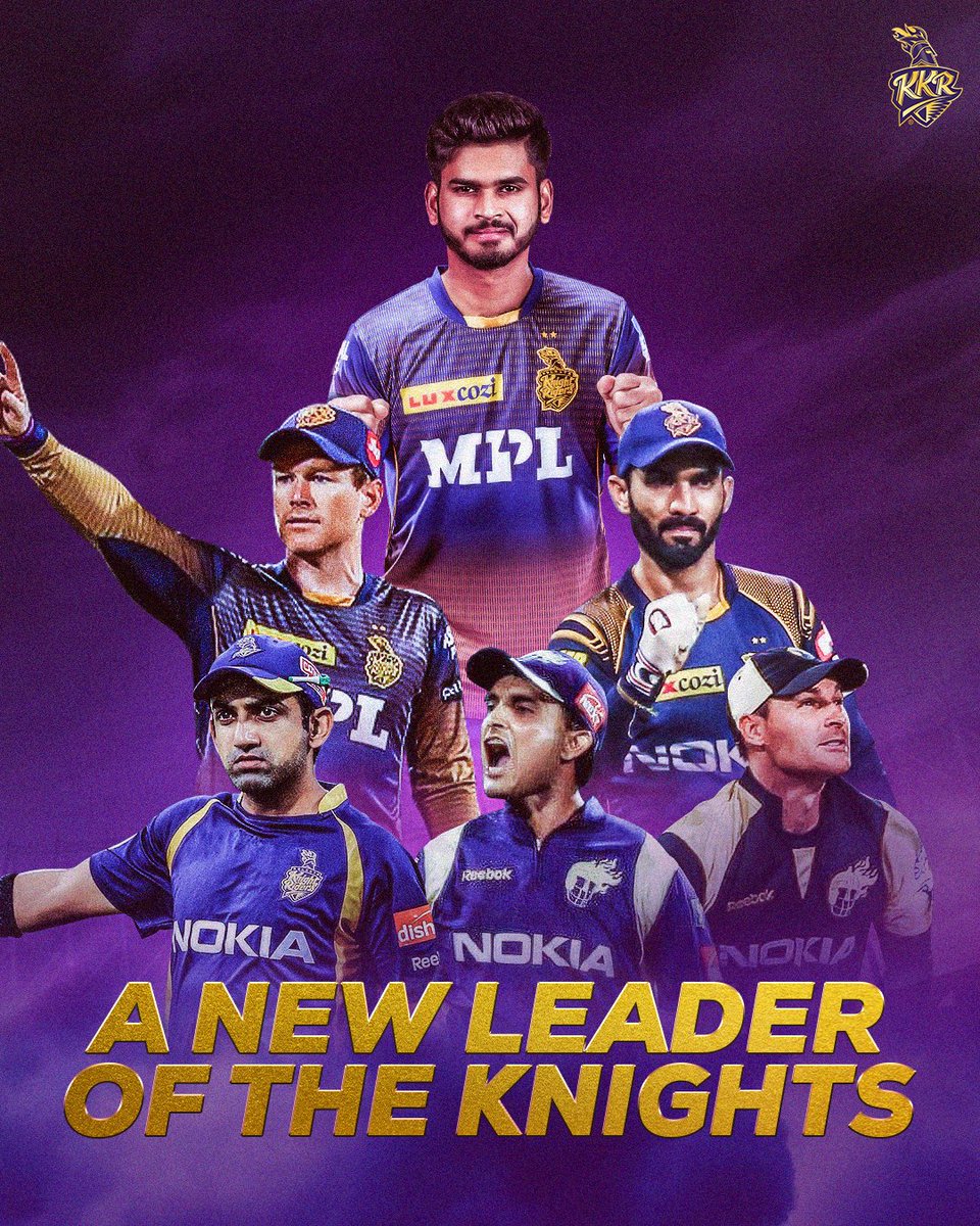 🚨 Ladies and gentlemen, boys and girls, say hello 👋 to the NEW SKIPPER of the #GalaxyOfKnights 

অধিনায়ক #ShreyasIyer @ShreyasIyer15 

#IPL2022 #KKR #AmiKKR #Cricket