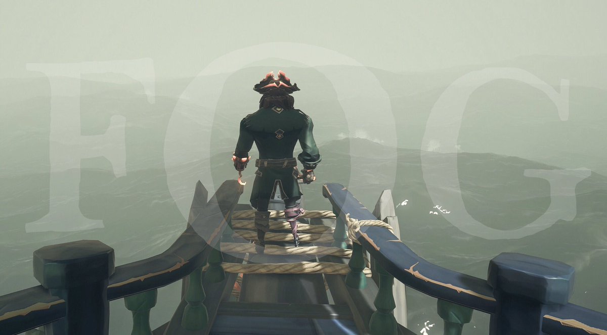 Capt_Ballzonia's tweet photo. @SeaOfThieves Fog rolling in you say? I blame @ChrisMarlow666 #FogLife #BringOnTheFog https://t.co/LqfOy5DDNE