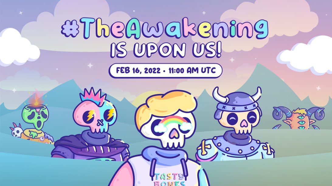 TastyBonesNFT's tweet photo. #TheAwakening is upon us!

the tasty bones rise from their graves and reveal themselves!

all tasty bones need to report to their agencies for training. ARE YOU READY?! ☠️☠️☠️

join us! https://t.co/7uqRdX8yRj https://t.co/oOtPR3ZdiI