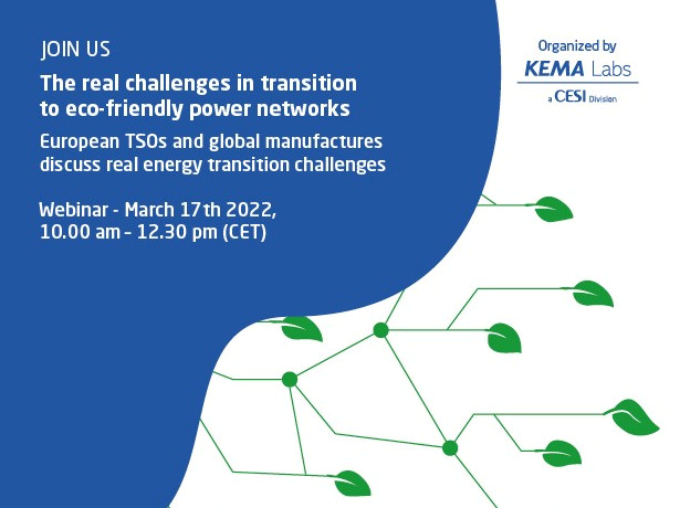 cesispa's tweet photo. On March 17th (10 am, CET), the new KEMA Labs #webinar will feature one roundtable dedicated to Transmission Operators and one to components and systems Manufacturers, who will discuss the real challenges in #transition to #ecofriendly #powernetworks: https://t.co/mtioMAy8oB https://t.co/WLtsRIXkmv