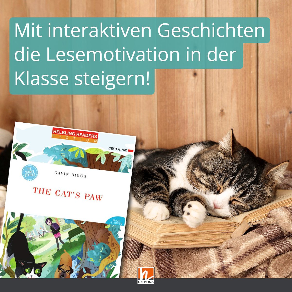 helbling_at's tweet photo. Vom Lesemuffel zum Bücherwurm 🐛 – bei den interaktiven MAZE Stories können eure Schülerinnen und Schüler den Verlauf der Handlung selbst steuern: https://t.co/wUjEO3jHqo

#helblingverlag #englischunterricht #helblingreaders #englischlektüren #twitterlehrerzimmer https://t.co/2ml9NAmAip