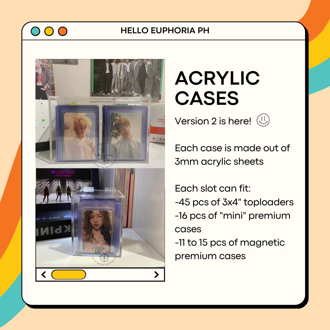 helloeuphoriaph's tweet photo. Everything you need to know about #HelloEuphoria_AcrylicCases ver.2 ✨

Please make time to read all information! https://t.co/2NHKcEDigH