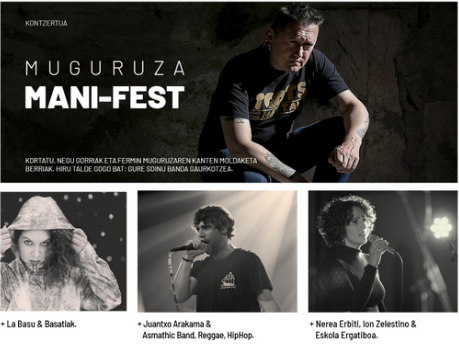 Badokeus's tweet photo. Pandemiak 2020an bertan behera utzitako Muguruza Mani-Fest kontzertua hartuko du @kafeantzokia-k martxoaren 26an 👉 https://t.co/OwFctB8z7I https://t.co/1jnPwc5TWW