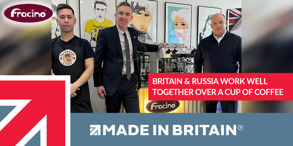 Britain &amp; Russia work well together over a cup of coffee…

#MadeinBritain member <a href="/FracinoUK/">Fracino</a>, manufacturer of traditional, commercial espresso coffee machines, have established a trading relationship with the Russian city of #Ekaterinburg.

Find out more: loom.ly/NKJEOuM