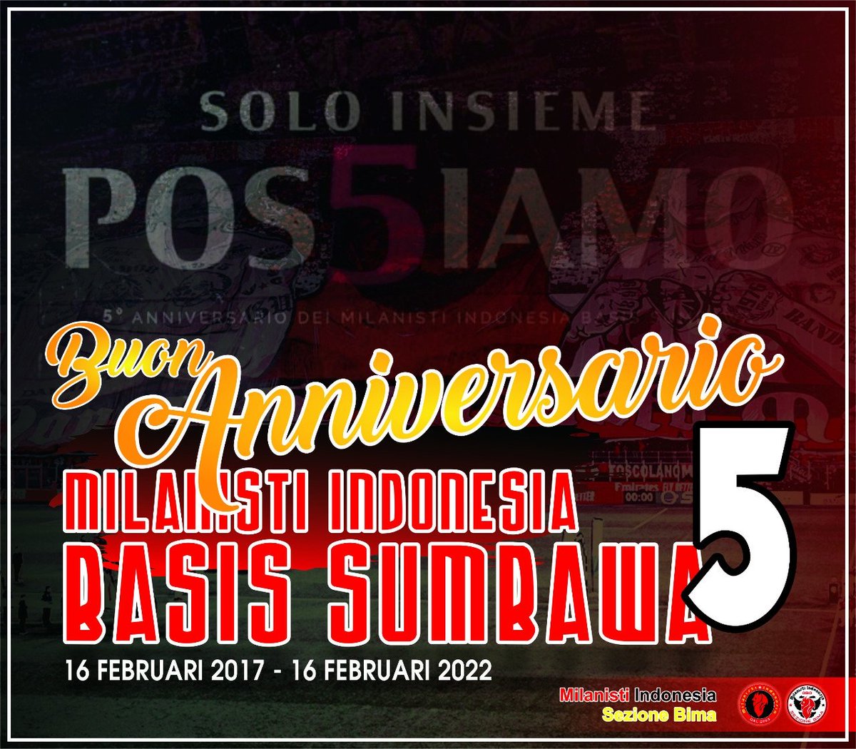 Buon Anniversario @milanistisumbawa 🔴⚫🔥

"SOLO INSIEME POS5IAMO"

#ForzaMilan 🔥