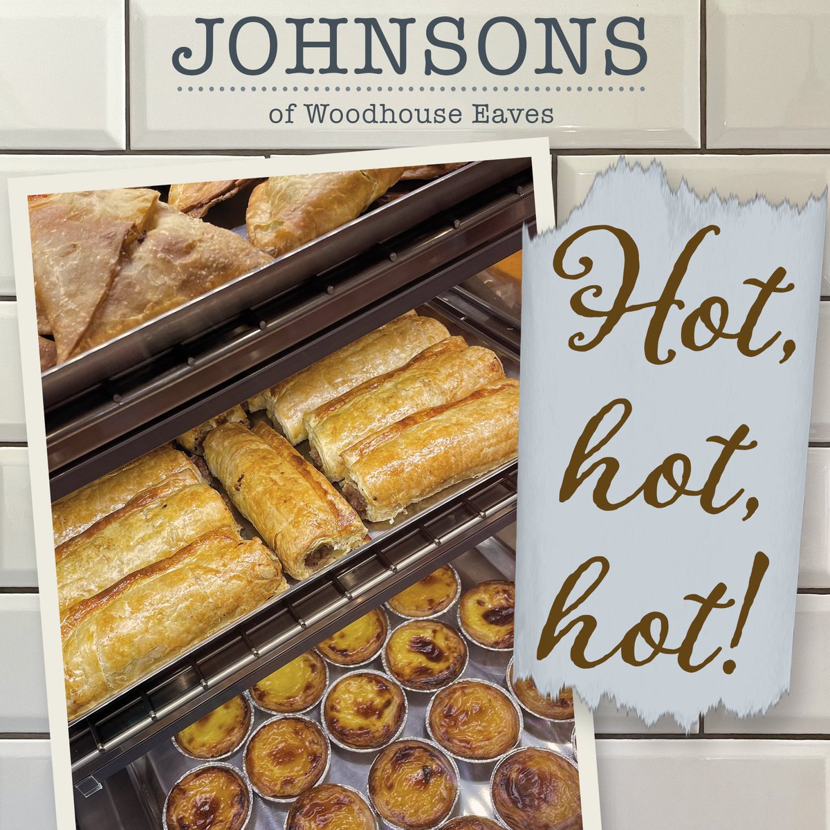 Morning! 😊🤚
Freshly cooked just now. 
Here till 4pm.
#woodhouseeaves #freshfood #local #eatjohnsons