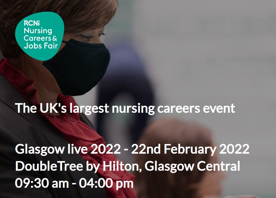JubileeHospital's tweet photo. NHS Golden Jubilee will be at the @NursingJobsFair on 22 February @DTGlasgowCtrl at stands 26 and 27! 
Come say hello👋Our Clinical and Recruitment teams will be on hand to talk you through the opportunities we have available and how our Clinical Education Team can support you! https://t.co/NsLHJJ8nl4