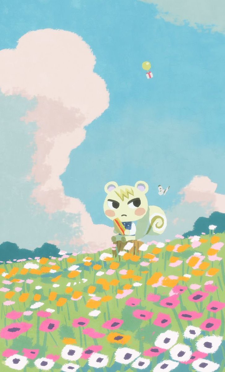 Os voy a dejar un hilo de fondos de pantalla de Animal Crossing 💚💚, image size:727x1200