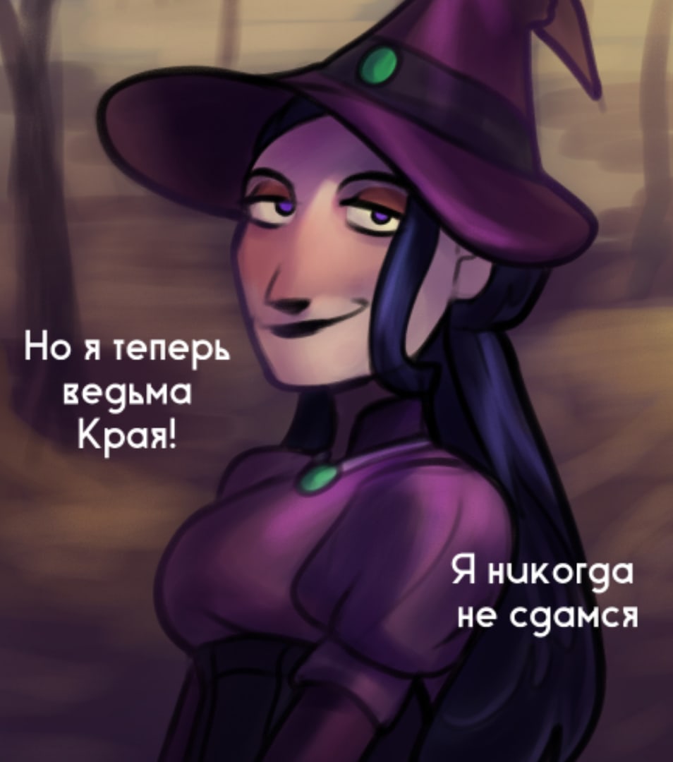 ElizaForget's tweet photo. Spoiler 

My new character is Sylvia, a witch in the End 😆

#Minecraft #art #artwork #witch https://t.co/SL3x64WIdr
