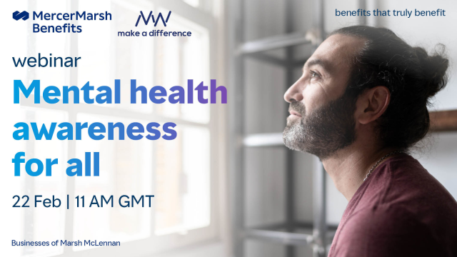 TimRivers6's tweet photo. Employers play a key role in their workforce's #MentalHealth. Join our #webinar to learn how training courses like ours can smash the stigma and improve your people’s mental #wellbeing. #MercerEvents #benefits #HR https://t.co/GIFWuKM98Z https://t.co/FlI2M90ZqU