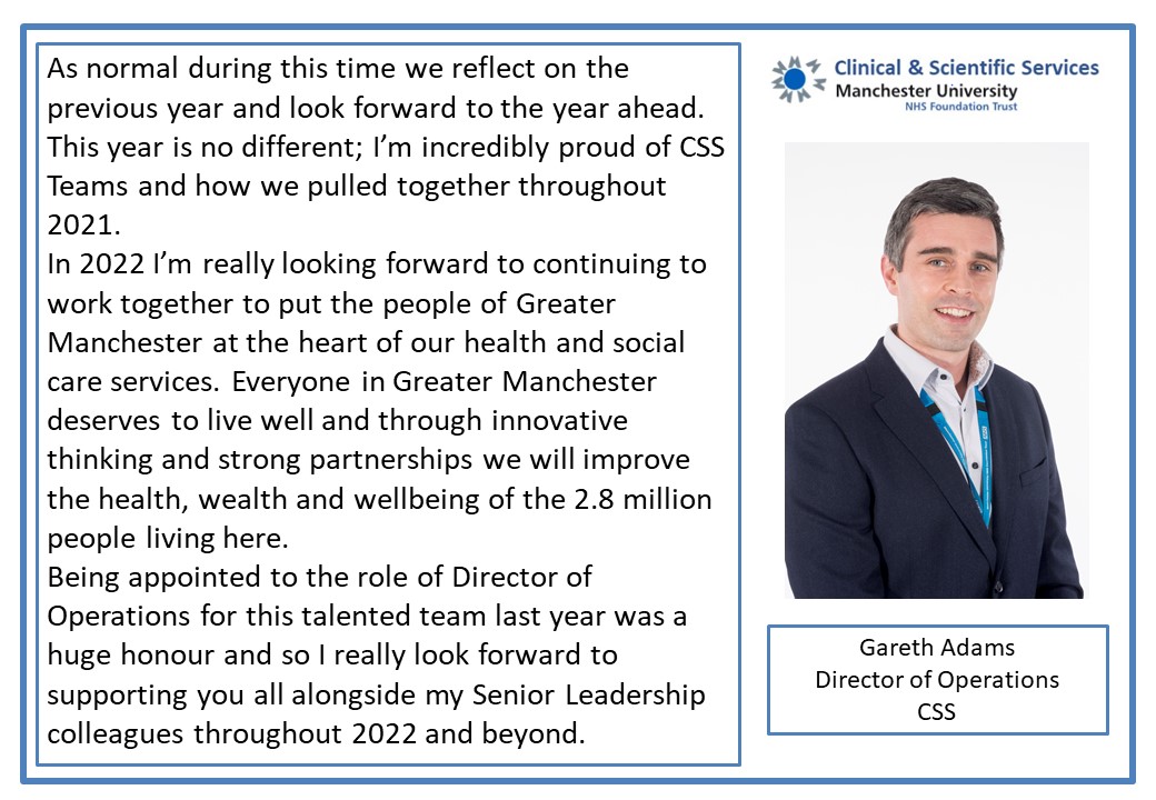 Gareth Adams reflects on how using innovative new ways of providing healthcare will help us all during 2022