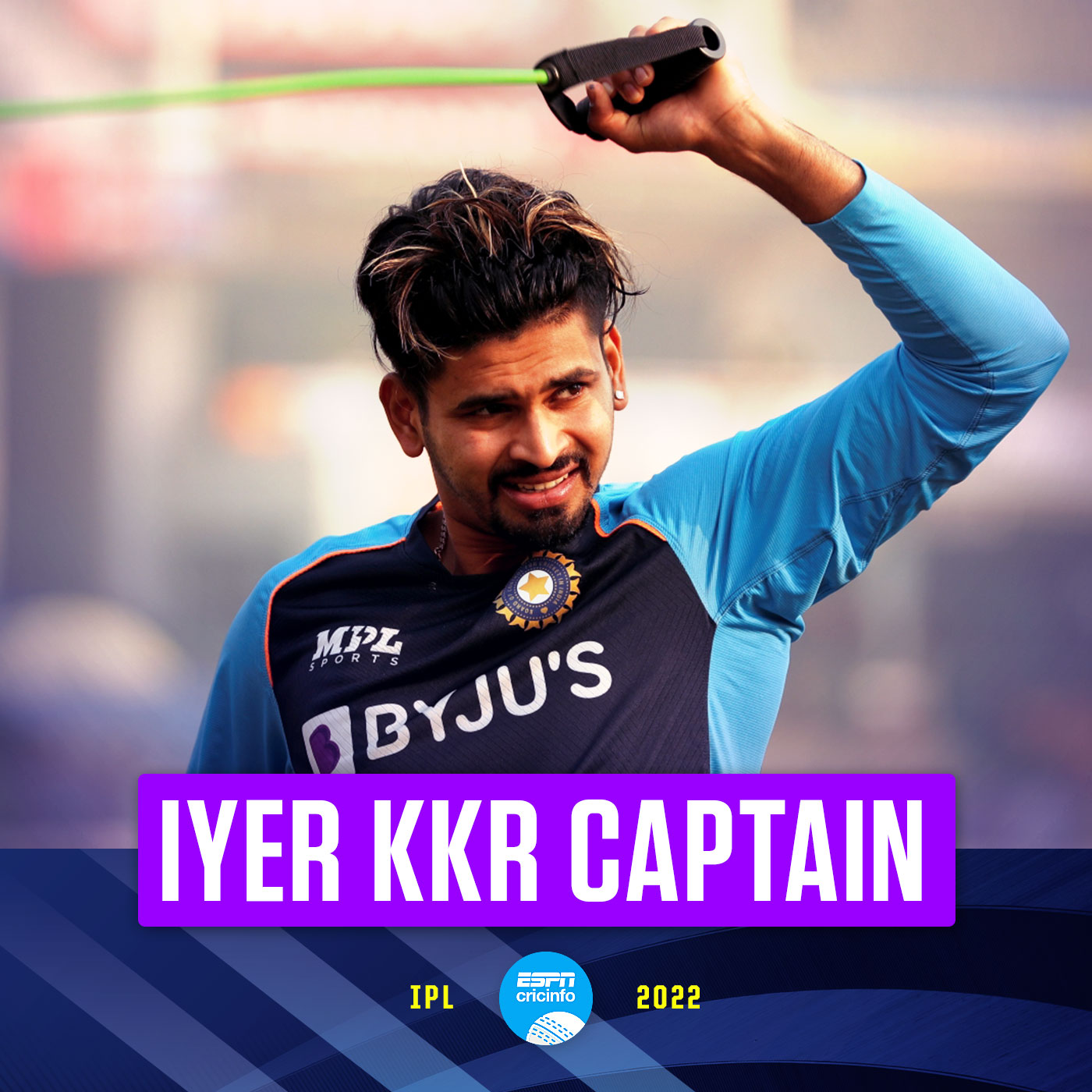 IPL 2022, Lets Get Going Says Shreyas Iyer As Kolkata Knight Riders Unveil  Their New Jersey, Watch Tweet, KKR vs CSK, Shreyas Iyer News