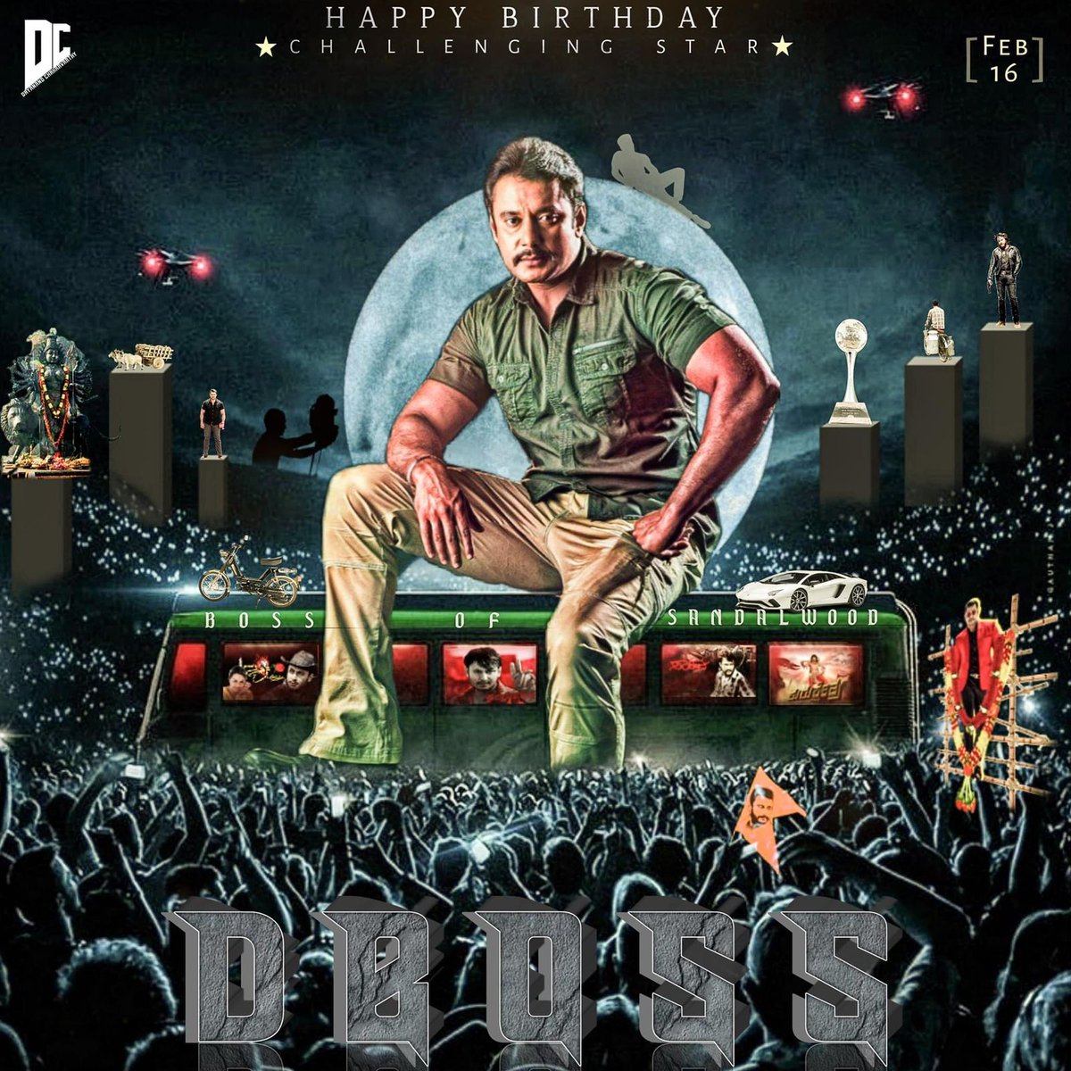 thippesh_bg's tweet photo. Wish You Happy Birthday My Dear Challenging Star Darshan sir @dasadarshan @AICSDF @DBossTrends @DhruvaSarja @sumalathaA @siddaramaiah @RCBTweets @SunilSkohli007 @harimonium #HBDChallengingStarDarshan #HappyBirthdayDBoss #DBoss #KrantiFirstLook https://t.co/pjfVFlPyWe
