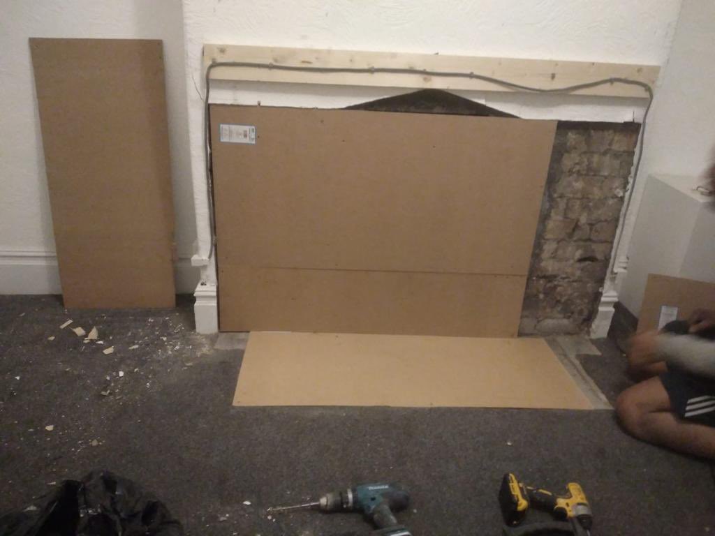 ProjexSand's tweet image. When a client sends you photos of how a previous contractor left a fireplace. Words are not enough. #builder #property