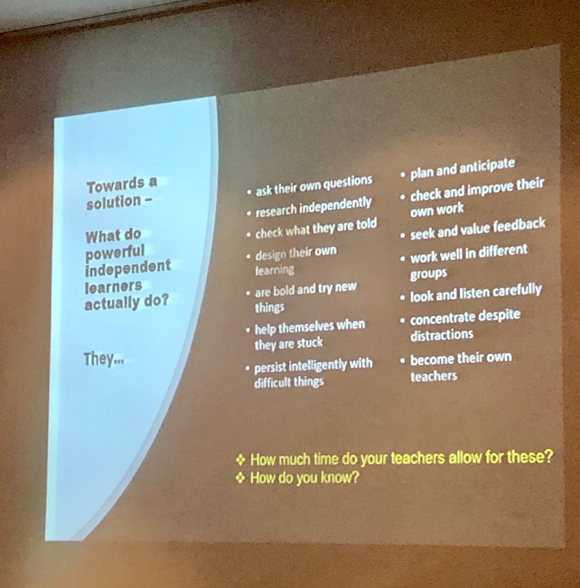 eCAPH (@ecapheads) on Twitter photo Great presentation from Guy Claxton on ‘The Learning Power Approach’. Great presentation from Guy Claxton on ‘The Learning Power Approach’.