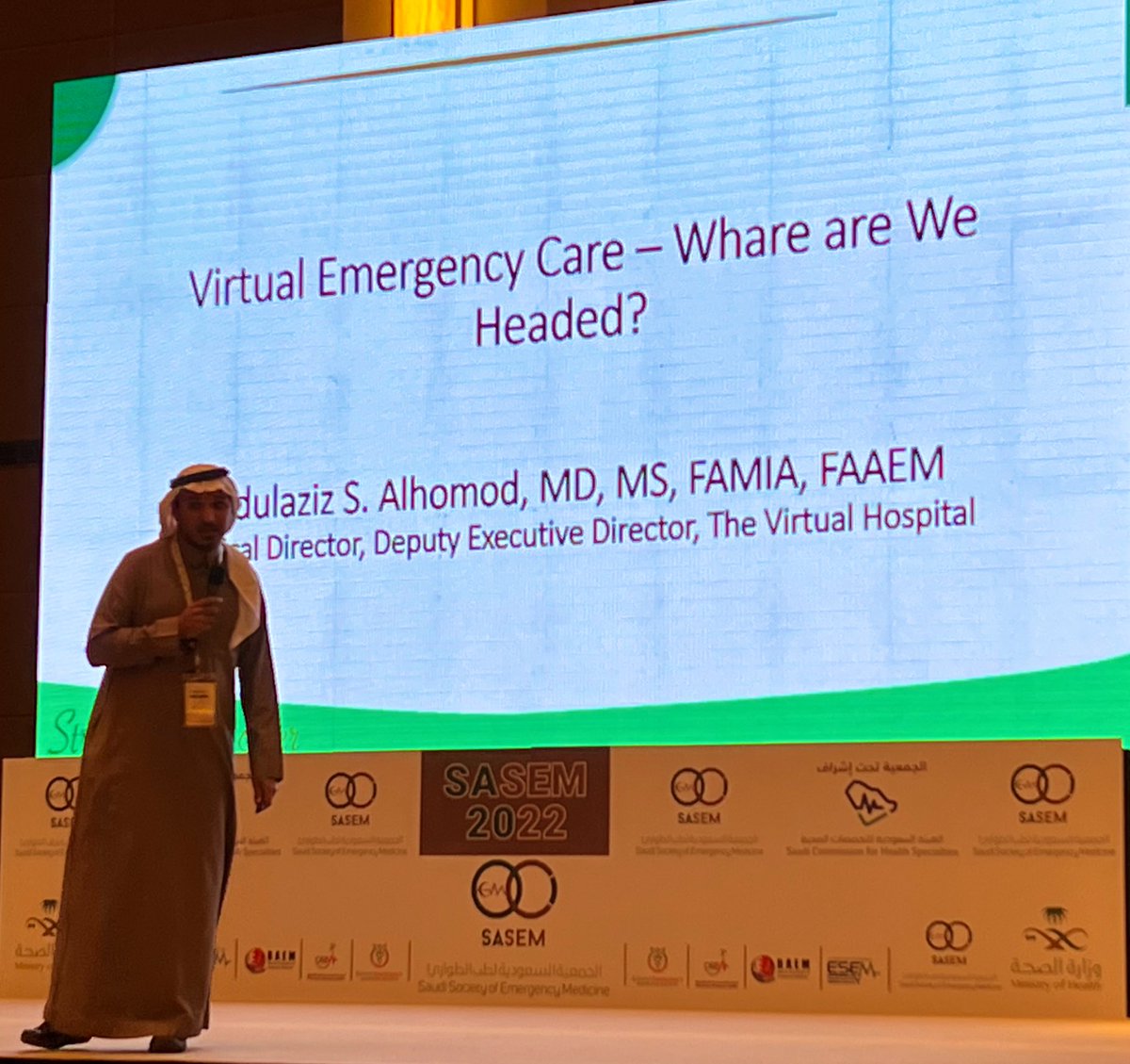BCMEmergencyMed's tweet image. Familiar faces at #SASEM2022 Dr. Alhomod