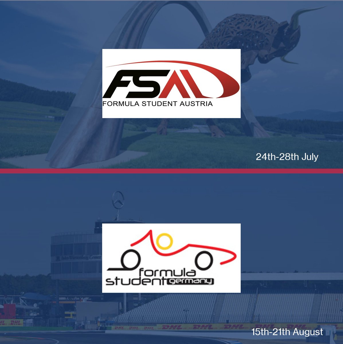🚨 This summer we will compete in FS GERMANY 🇩🇪 and FS AUSTRIA 🇦🇹! This comes as a result of two successful entry quizzes. We feel honored to be one of the two British teams at the Austrian competition and one of the three British teams in the German competition.