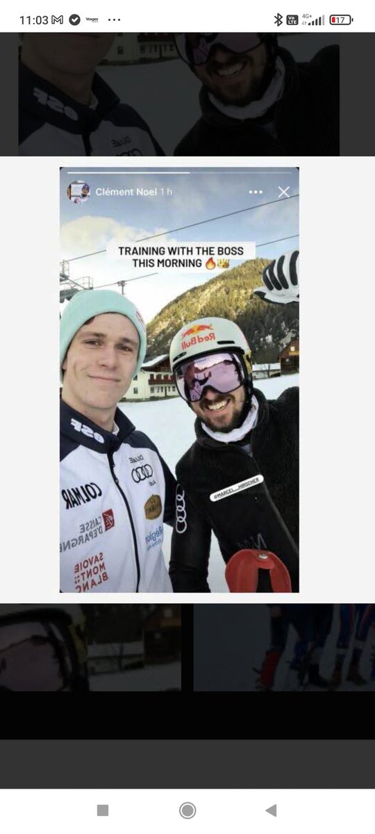 GrMarielle's tweet photo. @Eurosport_FR S'entraîner avec @MarcelHirscher ça aide 🤣 
2 grands champions 🥇🥰
#skichrono #ChaletClub #Beijing2022 https://t.co/yBI2pgWgSi