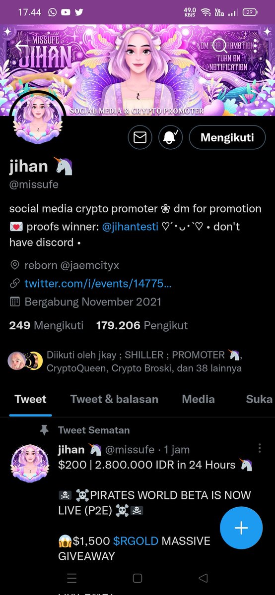 DimYath20's tweet photo. @gkhosts @missufe Semoga ya hari ini https://t.co/h6diOQMOXH