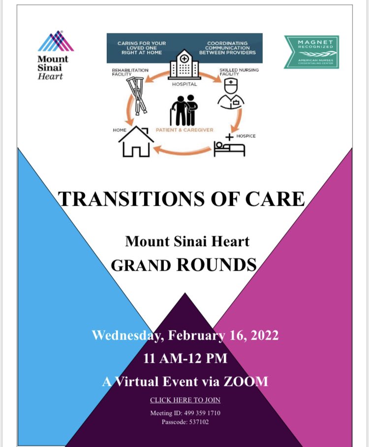 Join us today as we talk about how we transition our #MSHeart patients into our community.  #heartofthematter #HeartMonth <a href="/BethOliverVP/">Beth Oliver</a> <a href="/KimNYCDNP/">Kimberley</a> <a href="/HaydeeGarciaNP/">Haydee Garcia</a>