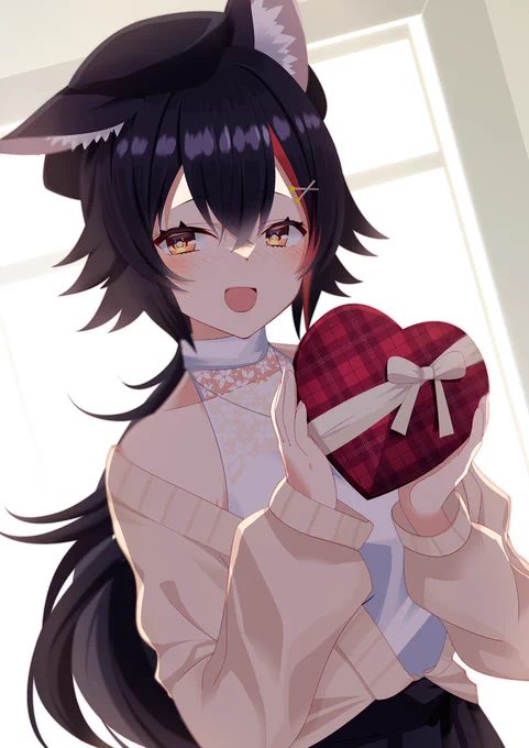 遅くなったけど
笑顔で特大チョコをくれるみおしゃ!🌲☺️
#みおーん絵 